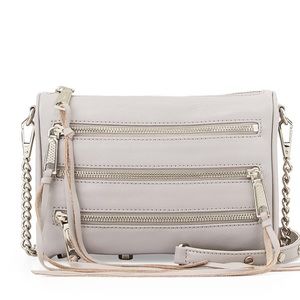 Rebecca Minkoff Mini 5-zip crossbody purse